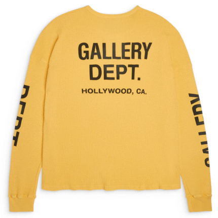 Gallery Dept Urcel Thermal Yellow Sweatshirt