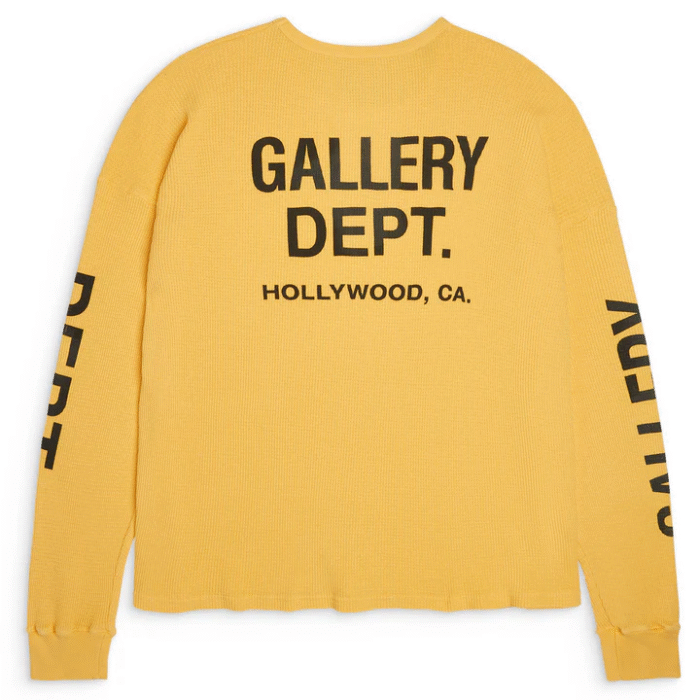Gallery Dept Urcel Thermal Yellow Sweatshirt