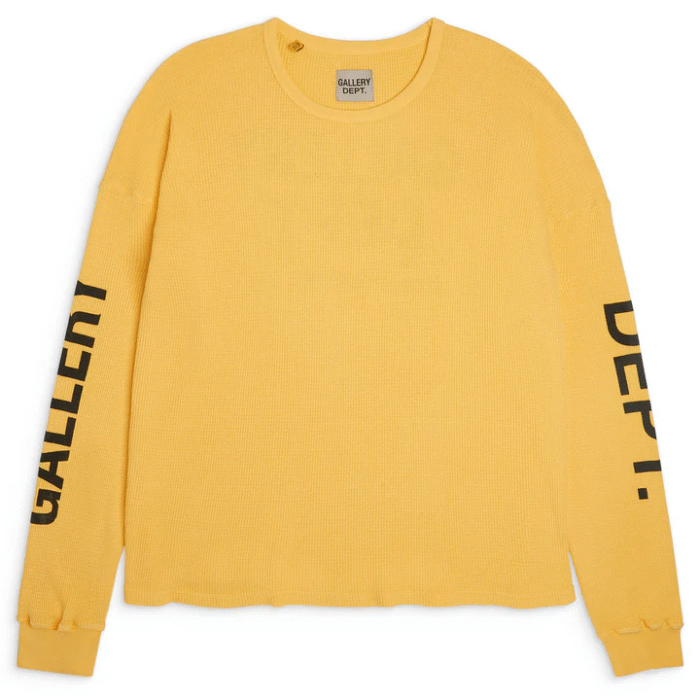Gallery Dept Urcel Thermal Yellow Sweatshirt
